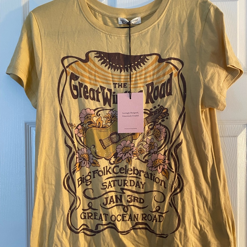 NWT Spell Great Winding Road Tee L